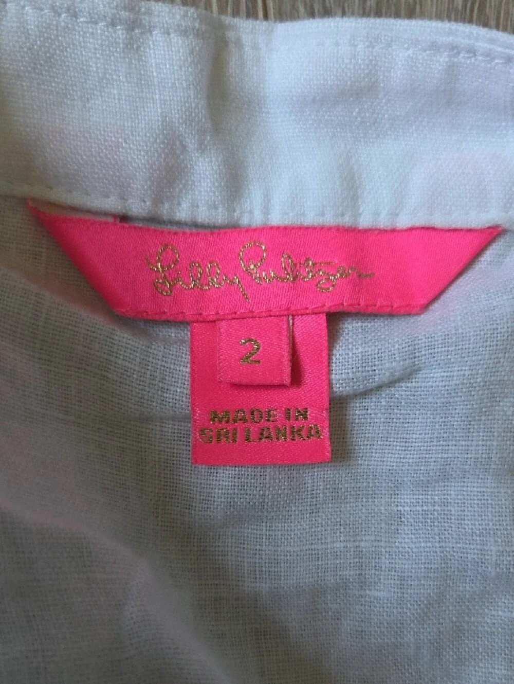 NWOT Lilly Pulitzer Women's Mialeigh Linen Top White Size 2
